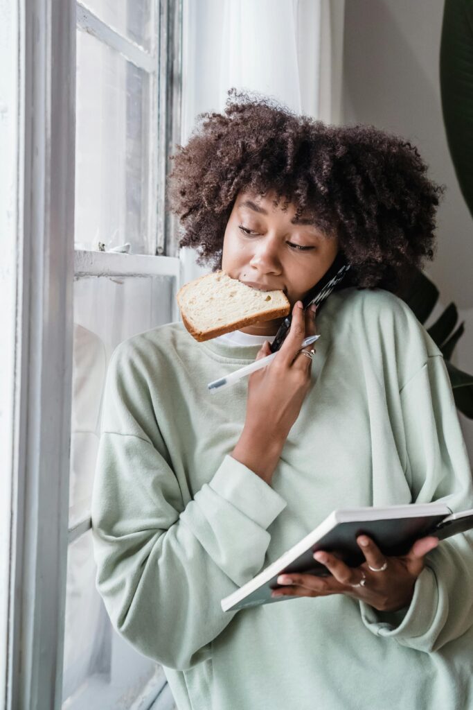 Multitasking strong woman multi racial